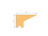 Perfil de Silicona P91700 - formato tipo Labiado - forma irregular