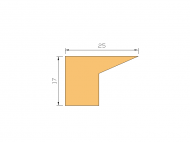 Perfil de Silicona P945CN - formato tipo Labiado - forma irregular