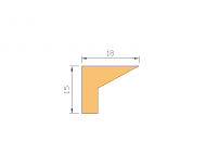 Perfil de Silicona P945W - formato tipo Labiado - forma irregular