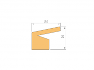 Perfil de Silicona P965CH - formato tipo Labiado - forma irregular