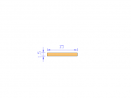 Perfil de Silicona P991-4 - formato tipo Rectangulo - forma regular