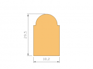 Perfil de Silicona P991D - formato tipo D - forma irregular