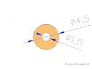 Perfil de Silicona TS4004,501,5 - formato tipo Tubo - forma de tubo