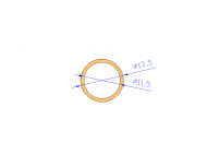 Perfil de Silicona TS4013,511,5 - formato tipo Tubo - forma de tubo