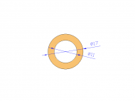 Perfil de Silicona TS401711 - formato tipo Tubo - forma de tubo