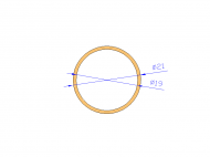 Perfil de Silicona TS402119 - formato tipo Tubo - forma de tubo