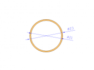 Perfil de Silicona TS402321 - formato tipo Tubo - forma de tubo