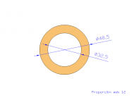 Perfil de Silicona TS4048,532,5 - formato tipo Tubo - forma de tubo