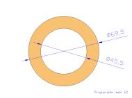 Perfil de Silicona TS4069,545,5 - formato tipo Tubo - forma de tubo