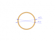 Perfil de Silicona TS502119 - formato tipo Tubo - forma de tubo