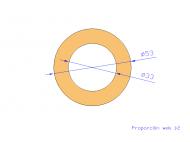 Perfil de Silicona TS605333 - formato tipo Tubo - forma de tubo