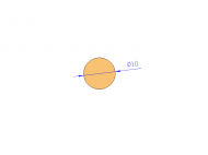 Profil en Silicone CS4010 - format de type Cordon - forme de tube