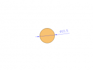 Profil en Silicone CS4010,5 - format de type Cordon - forme de tube