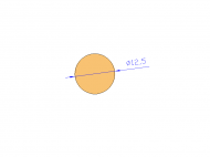 Profil en Silicone CS4012,5 - format de type Cordon - forme de tube