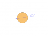 Profil en Silicone CS4014,5 - format de type Cordon - forme de tube