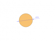 Profil en Silicone CS4016 - format de type Cordon - forme de tube