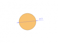 Profil en Silicone CS4019 - format de type Cordon - forme de tube