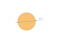 Profil en Silicone CS4020 - format de type Cordon - forme de tube