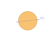 Profil en Silicone CS4022 - format de type Cordon - forme de tube