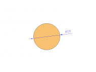 Profil en Silicone CS5018 - format de type Cordon - forme de tube