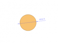 Profil en Silicone CS6018,5 - format de type Cordon - forme de tube