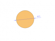 Profil en Silicone CS6021 - format de type Cordon - forme de tube