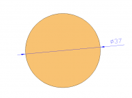 Profil en Silicone CS7037 - format de type Cordon - forme de tube