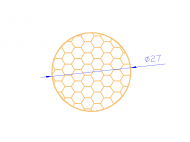 Profil en Silicone CSE0,1627 - format de type Cordón Esponja - forme de tube