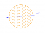 Profil en Silicone CSE0,1635 - format de type Cordón Esponja - forme de tube