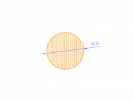 Profil en Silicone CSE0,3918 - format de type Cordón Esponja - forme de tube