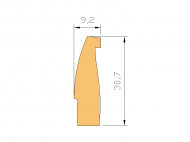 Profil en Silicone P124 - format de type Autoclave - forme irrégulier