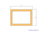 Profil en Silicone P1814A - format de type Rectangle - forme régulière