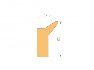 Profil en Silicone P268I - format de type Labiée - forme irrégulier