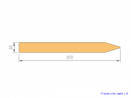 Profil en Silicone P463 - format de type Profilé Plat - forme irrégulier