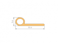 Profil en Silicone P495A - format de type Note de Musique - forme irrégulier