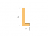 Profil en Silicone P603G - format de type L - forme irrégulier