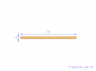 Profil en Silicone P607503 - format de type Rectangle - forme régulière