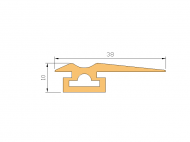 Profil en Silicone P64D - format de type Labiée - forme irrégulier