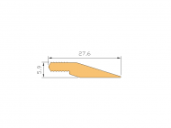 Profil en Silicone P725 - format de type Profilé Plat - forme irrégulier