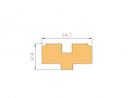 Profil en Silicone P757H - format de type U - forme irrégulier