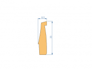 Profil en Silicone P96206A - format de type Autoclave - forme irrégulier