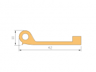 Profil en Silicone P965CJ - format de type Note de Musique - forme irrégulier