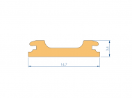 Profil en Silicone P97897BH - format de type Cornes - forme irrégulier