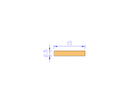 Profil en Silicone P991-1 - format de type Rectangle - forme régulière