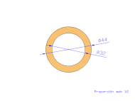 Profil en Silicone TS404432 - format de type Tubo - forme de tube