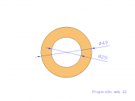 Profil en Silicone TS404929 - format de type Tubo - forme de tube