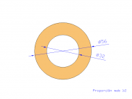 Profil en Silicone TS405632 - format de type Tubo - forme de tube