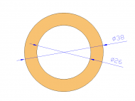 Profil en Silicone TS503826 - format de type Tubo - forme de tube