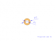 Profil en Silicone TS600201 - format de type Tubo - forme de tube