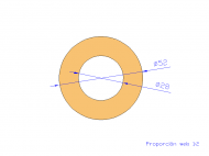 Profil en Silicone TS805228 - format de type Tubo - forme de tube